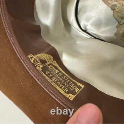 Stetson 4X Beaver vintage suede leather cowboy hat 7 3/8