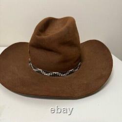 Stetson 4X Beaver vintage suede leather cowboy hat 7 3/8