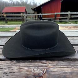 Stetson 4X Black Beaver Felt Cowboy Western Hat Sz 6 7/8 Original Box USA READ