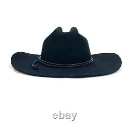 Stetson 4X Carson Black Beaver Felt Cowboy Western Hat Size 60 7-1/2 with Box