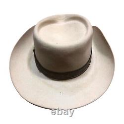 Stetson 4X Silverbelly Beaver Felt Cowboy Western Hat Sz 7 1/4