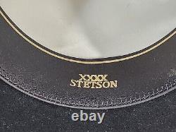 Stetson 4x Beaver Black Western Cowboy Hat Size 6 7/8 Long Oval