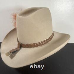 Stetson 4x Beaver Cowboy Hat Sz 7 Rancher 4 Brim Prescott Silver Belly Jbs Pin