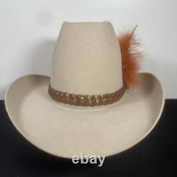 Stetson 4x Beaver Cowboy Hat Sz 7 Rancher 4 Brim Prescott Silver Belly Jbs Pin