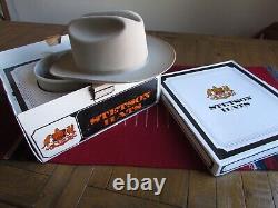 Stetson (4x) Beaver Silverbelly Cowboy Hat Size 7 1/8 Beige Color & In Box