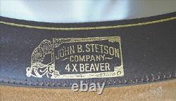 Stetson 4x beaver cowboy hat 7 1/8