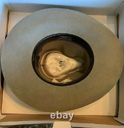 Stetson 4x beaver hat Tycoon Dune pinch front resistol in 1/2 box with Form-nice