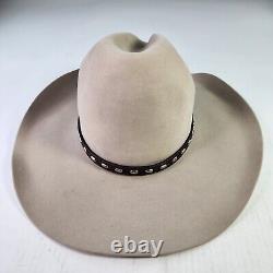 Stetson 5X Beaver Rancher Silverbelly Hat Size 7 Oval Western Cowboy Hat