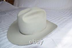 Stetson 5X Cowboy Hat 7 1/4 LO sliver grey