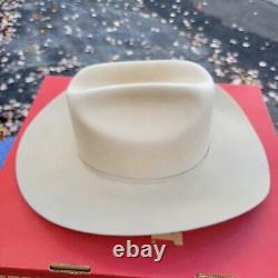 Stetson 5X Cowboy Hat D4 Ranch Tan SF0575D440 Size 7 1/2 With 4 brim