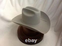 Stetson 6X Rancher Mist Grey 5Crown Felt Hat With Free Hat Brush