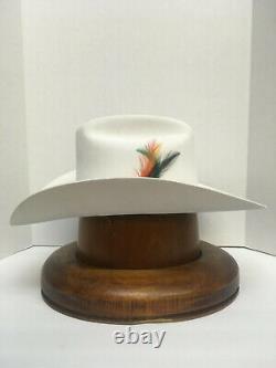 Stetson 6X Rancher White Felt Hat With Free Hat Brush
