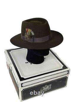 Stetson 7 1/8 3X Hat Beaver Cowboy Chocolate Brown Vtg 1970s PRISTINE with Box