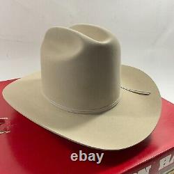 Stetson 7X Beaver Rancher Cowboy Western Hat Silverbelly VTG 6 7/8 no box
