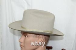 Stetson Beaver Western Style 4X Mans Hat In Light Beige 55 6 7/8