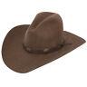 Stetson Boot Hill 3x Felt Stallion Collection Cowboy Hat Acorn Brown 4 Brim