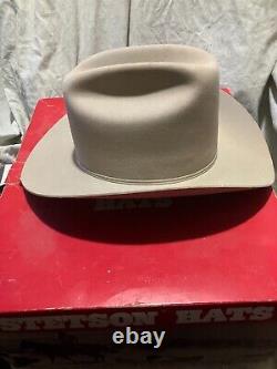 Stetson Carson Similar ToThe Justified Hat 7 1/4 Silverbelly 4X Beaver Cowboy 58