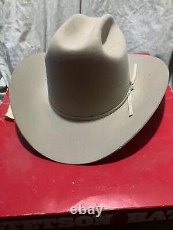 Stetson Carson Similar ToThe Justified Hat 7 1/4 Silverbelly 4X Beaver Cowboy 58