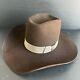 Stetson Cordova 4x Beaver Wide Brim Tall Cowboy Western Hat, Size 7 1/4
