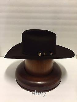 Stetson Cowboy Hat 100X Beaver CHOCOLATE Fur EL PRESIDENTE+HatBrushl
