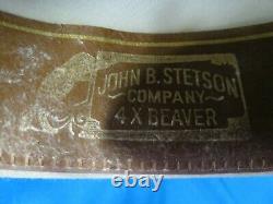 Stetson Cowboy Hat 4X Beaver XXXX 57/ 7 1/8