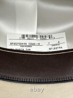 Stetson Cowboy Hat 5X D4 Ranch Size 7 R Western Cowboy Hat 4 Brim SF0575D440