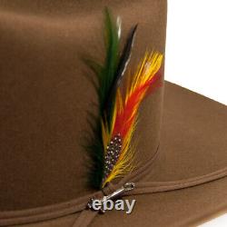 Stetson Cowboy Hat 6X Beaver Fur Acorn Rancher With Free Hat Brush