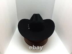 Stetson Cowboy Hat 6X Beaver Fur Black High Noon 5brim FreeHatBrush