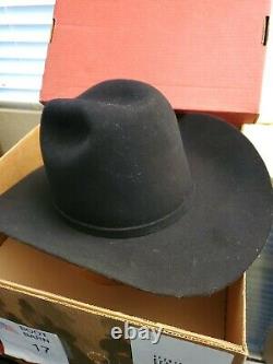 Stetson Cowboy Hat 6X Beaver Fur Black Size 8 Boot Barn