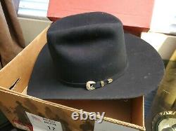 Stetson Cowboy Hat 6X Beaver Fur Black Size 8 Boot Barn