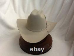 Stetson Cowboy Hat 6X Beaver Fur Silverbelly RANCHER+Free Hat Brush