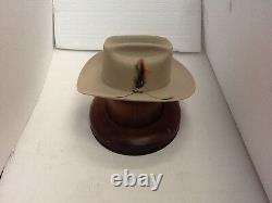 Stetson Cowboy Hat 6X Beaver Fur Silverbelly RANGE With Free Hat Brush