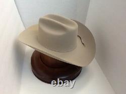 Stetson Cowboy Hat 6X Beaver Fur Silverbelly Spartan-Brush