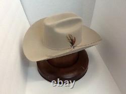 Stetson Cowboy Hat 6X Beaver Fur Silverbelly Spartan-Brush