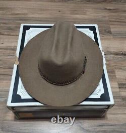 Stetson Cowboy Hat 7 1/8 Light Brown 5X BEAVER Western Vintage