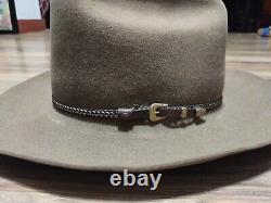 Stetson Cowboy Hat 7 1/8 Light Brown 5X BEAVER Western Vintage