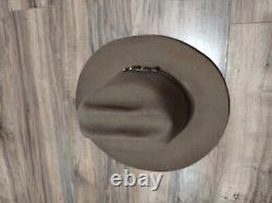 Stetson Cowboy Hat 7 1/8 Light Brown 5X BEAVER Western Vintage