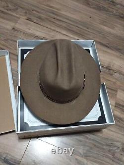 Stetson Cowboy Hat 7 1/8 Light Brown 5X BEAVER Western Vintage