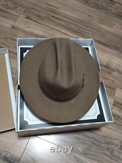 Stetson Cowboy Hat 7 1/8 Light Brown 5X BEAVER Western Vintage