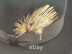 Stetson Cowboy Hat Beaver Fur Black SAXON free Brush