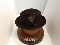 Stetson Cowboy Hat Beaver Fur CORDOVA SAXON free Brush
