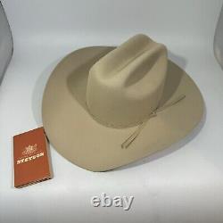 Stetson Cowboy Hat D4 Ranch Tan Size 6-7/8 Western Cowboy Hat 4 Brim SF0575D440