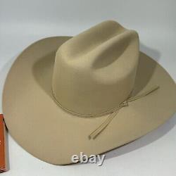 Stetson Cowboy Hat D4 Ranch Tan Size 6-7/8 Western Cowboy Hat 4 Brim SF0575D440