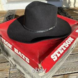 Stetson Cowboy Hat Riverton 4X Beaver Black 7 5/8