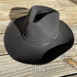 Stetson Cowboy Hat Riverton 4X Beaver Black 7 5/8