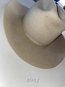 Stetson Cowboy Hat Size 57 7 1/8 w JBS Branding Iron Hat Pin H2
