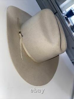 Stetson Cowboy Hat Size 57 7 1/8 w JBS Branding Iron Hat Pin H2