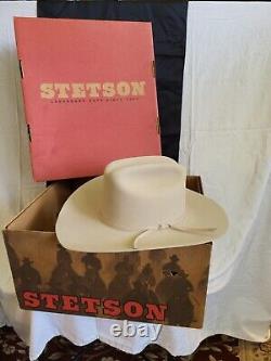 Stetson Cowboy Hat Size 6-7/8 R Oval Ranch Tan New In Box Brim#SF0575D440