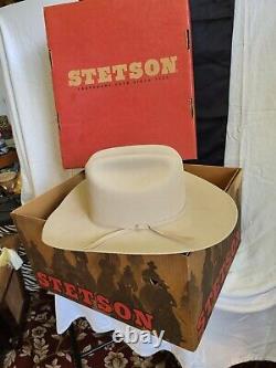 Stetson Cowboy Hat Size 6-7/8 R Oval Ranch Tan New In Box Brim#SF0575D440