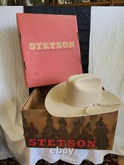 Stetson Cowboy Hat Size 6-7/8 R Oval Ranch Tan New In Box Brim#SF0575D440